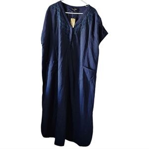 Navy Blue Kaftan Dress